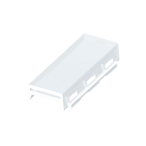 Pack de 100ud Cajetín porta-etiquetas Unex en PC (policarbonato)