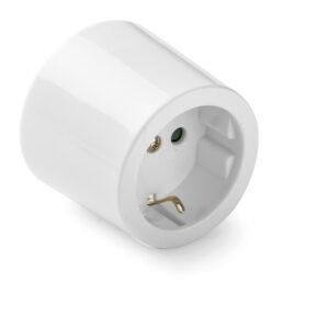 Famatel Base de superficie 16A con toma de tierra con portacontactos en porcelana