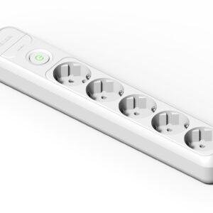 Famatel Base 5 tomas 16A con toma de tierra e interruptor