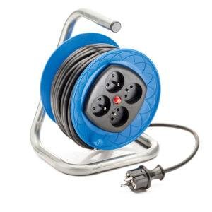 Famatel Enrollacable 4 tomas francesas con toma de tierra y 15m de cable