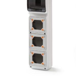 Famatel Envolvente pretroquelada 6 módulos para 3 mecanismos IP65