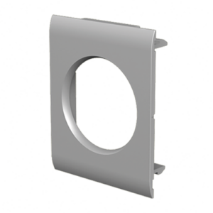 Adaptador modular de guía Unex, tapa 65mm, color alum.