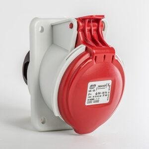 Base empotrar inclinada IP44 3P+T 400V 16A 6H