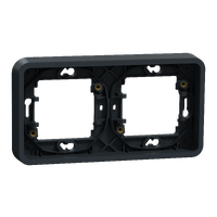 Schneider Mureva Styl Marco de 2 elementos vertical de empotrar IP55 Gris MUR34101