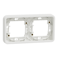 Schneider Mureva Styl Marco 2 elementos IP55 Blanco MUR39101