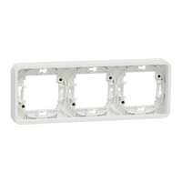 Schneider Mureva Styl Marco 3 elementos IP55 Blanco MUR39109