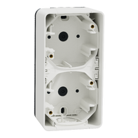 Schneider Mureva Styl Caja doble superficie vertical Blanco MUR39912