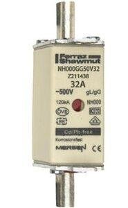 Fusible NH 000 32A 500V GG