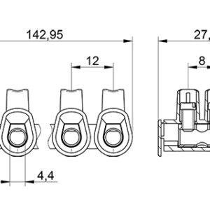 Tekox PRO10MAX Regleta de bornes 12P 10mm²