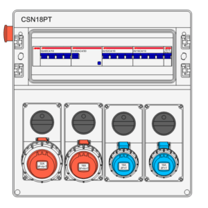 IDE CUADRO DE OBRA PLÁSTICO IP65 1x18 MÓDULOS MONOFÁSICO 25A Referencia: 14397