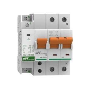 Cirprotec Conjunto Sobretensiones Permanentes y transitorias con IGA 1+N polos 25A 15kA