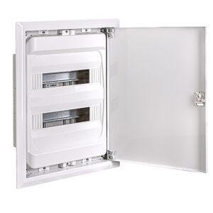 IDE CAJA DISTRIBUCIÓN IP40 EMPOTRAR PARED SÓLIDA 2x14(28) MÓD. PUERTA METÁLICA Referencia: GME28PO