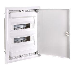 IDE CAJA DISTRIBUCIÓN IP40 EMPOTRAR PARED HUECA 2x14(28) MÓD. PUERTA METÁLICA Referencia: GME28PO/PH