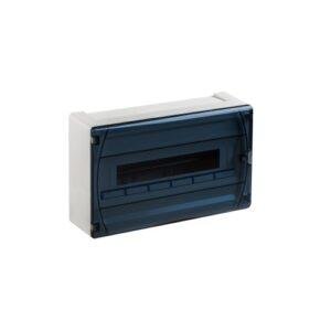 IDE CAJA DISTRIBUCIÓN IP40 SUPERFICIE 1x18 MÓDULOS PUERTA TRANSPARENTE Referencia: GPS18PT