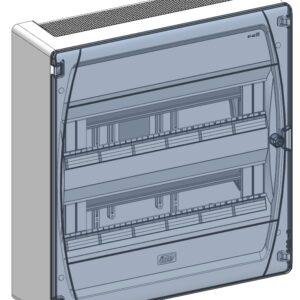 IDE CAJA DISTRIBUCIÓN IP40 SUPERFICIE 2x18 (36) MÓDULOS PUERTA TRANSPARENTE Referencia: GPS36PT2F