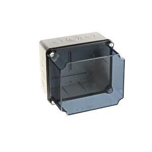 IDE CAJA GUARDAMOTOR IP65-IP67 154x178x158 ENTRADAS PRETROQUELADAS TAPA TRANSPARENTE Referencia: GSXT171