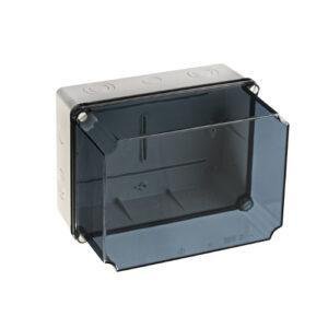 IDE CAJA GUARDAMOTOR IP65-IP67 184x244x179 ENTRADAS PRETROQUELADAS TAPA TRANSPARENTE Referencia: GSXT231