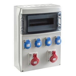 IDE COFRET IP54 CON TOMAS DE CORRIENTE 1x12 MÓDULOS (CSN12PT) Referencia: SV12100