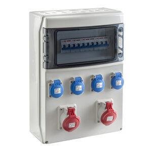 IDE COFRET IP54 CON TOMAS DE CORRIENTE Y PROTECCIONES 1x12 MÓDULOS (CSN12PT) Referencia: SV12100/P