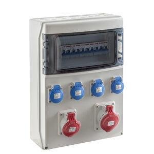 IDE COFRET IP54 CON TOMAS DE CORRIENTE Y PROTECCIONES 1x12 MÓDULOS (CSN12PT) Referencia: SV12300/P