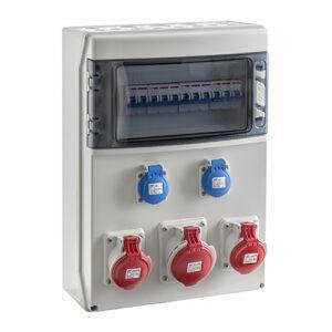 IDE COFRET IP54 CON TOMAS DE CORRIENTE Y PROTECCIONES 1x12 MÓDULOS (CSN12PT) Referencia: SV12301/P