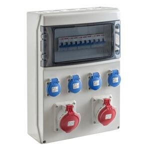 IDE COFRET IP54 CON TOMAS DE CORRIENTE Y PROTECCIONES 1x12 MÓDULOS (CSN12PT) Referencia: SV12302/P