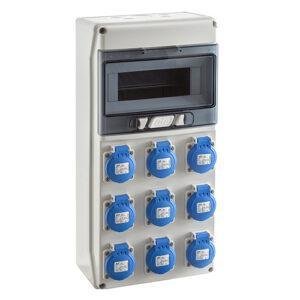 IDE COFRET IP54 CON TOMAS DE CORRIENTE 1x9 MÓDULOS (CSN9PT) Referencia: SV9100