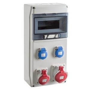 IDE COFRET IP54 CON TOMAS DE CORRIENTE 1x9 MÓDULOS (CSN9PT) Referencia: SV9302