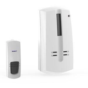 Dinuy kit: Pulsador + Timbre enchufable c/avisador 200m