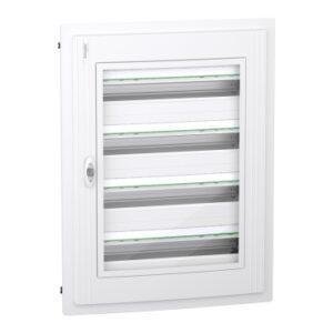 4 Filas 24 Módulos Empotrar Puerta Transparente Envolvente modular PrismaSeT XS