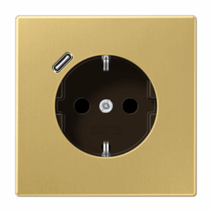 Jung Enchufe con USB-C LS latón classic