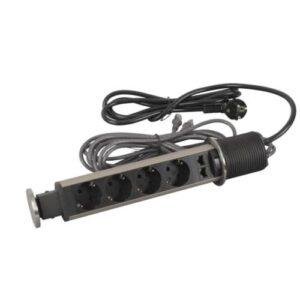 Legrand TOWER 60 4 PC 2P+T SCH 2RJ45